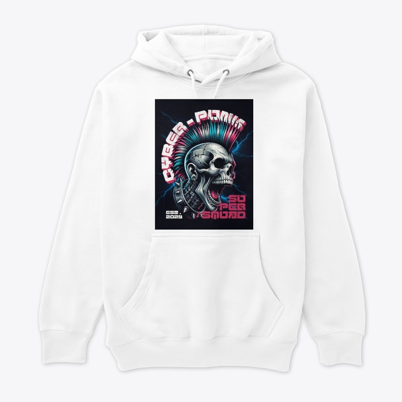 T Shirt Cyber Punk Skull