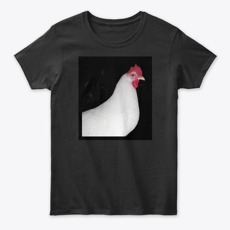 white leghorn hen chicken farm animal
