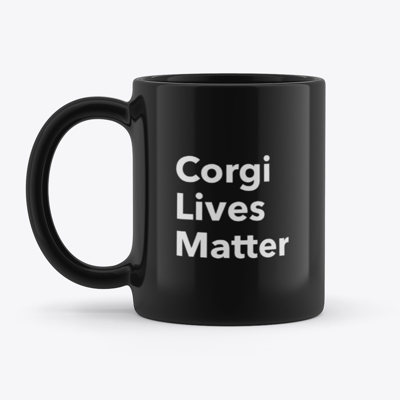 Corgi Lives Matter black