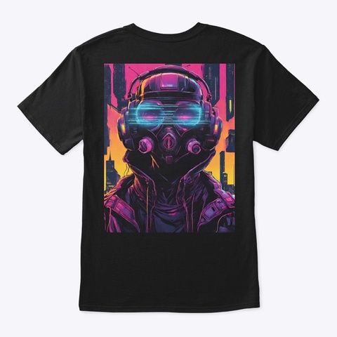 Kristian Pop  Cyber Black T-Shirt Back