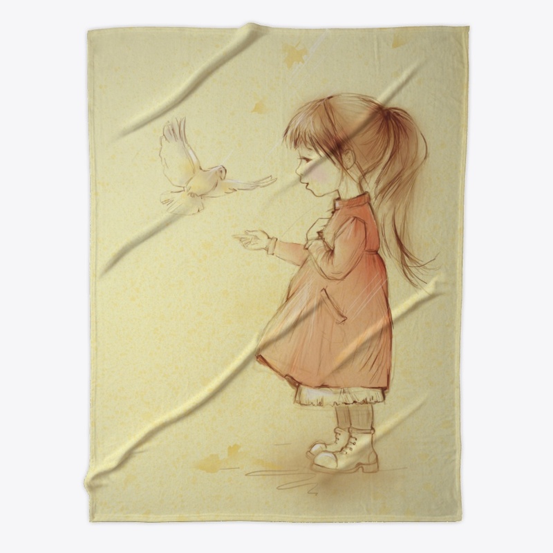Girl with a pigeon