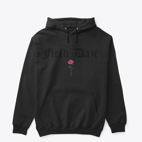 Rose Black T-Shirt Front