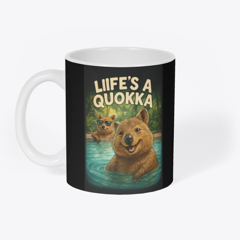 Quokka Pool Party Cute Fun Humor