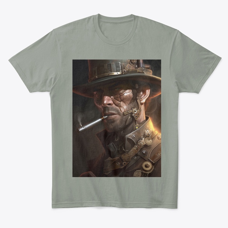 Futuristic, Steampunk Cowboy