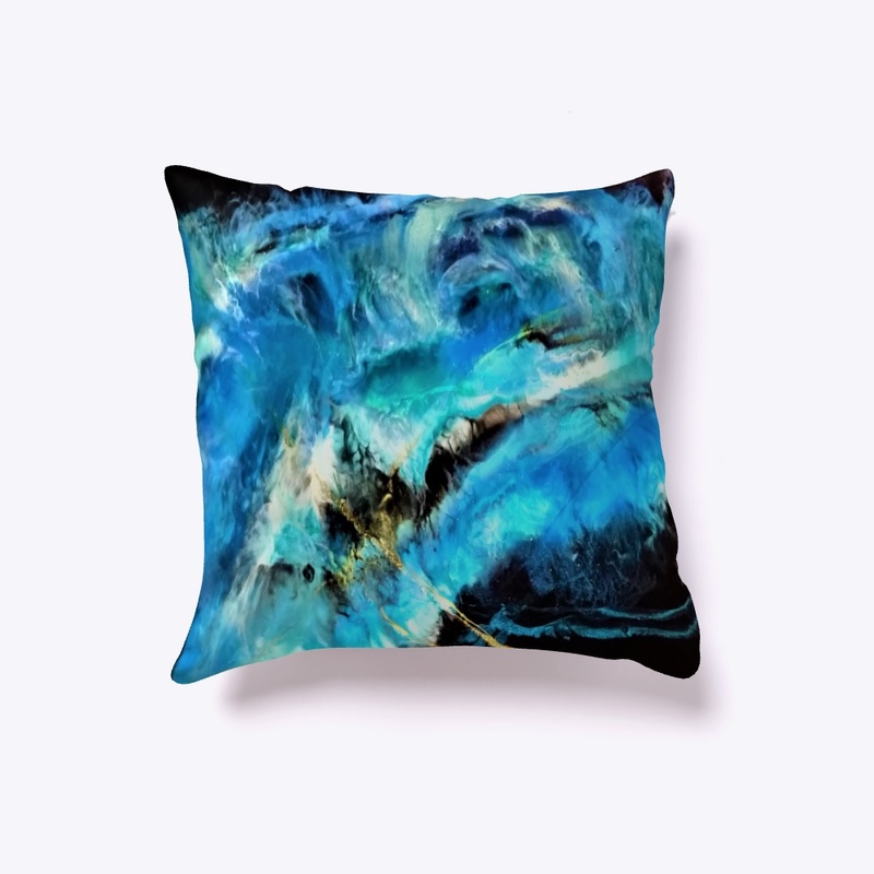 Blue  and Gold Resin