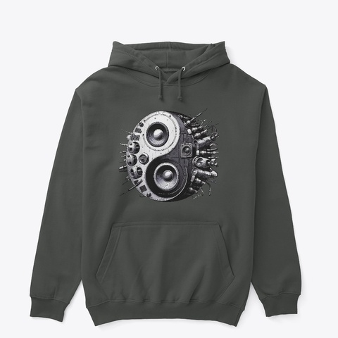 Yin Yang Speakers Dark Heather Maglietta Front
