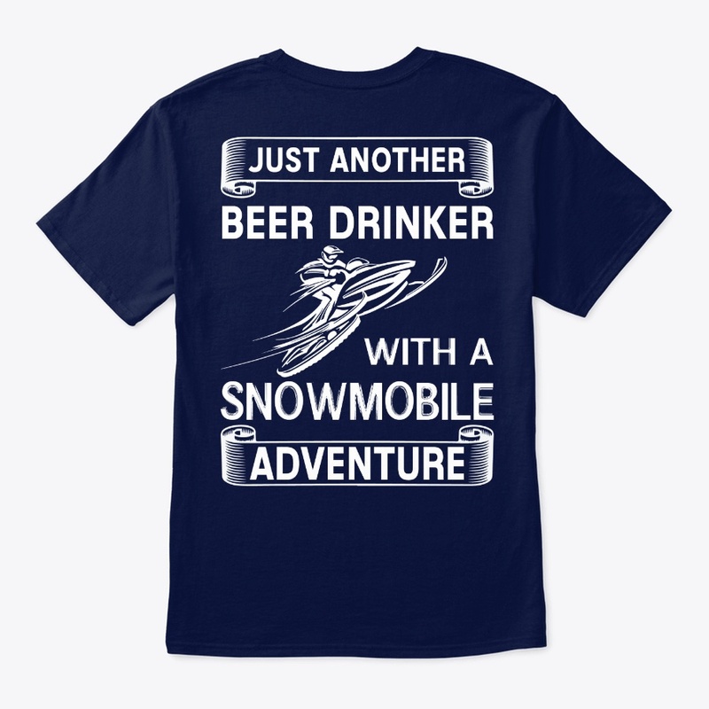 Beer Drinker With A Snowmobile Adventure