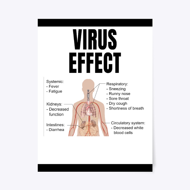 CORVID 19 VIRUS EFFECT T SHIRT