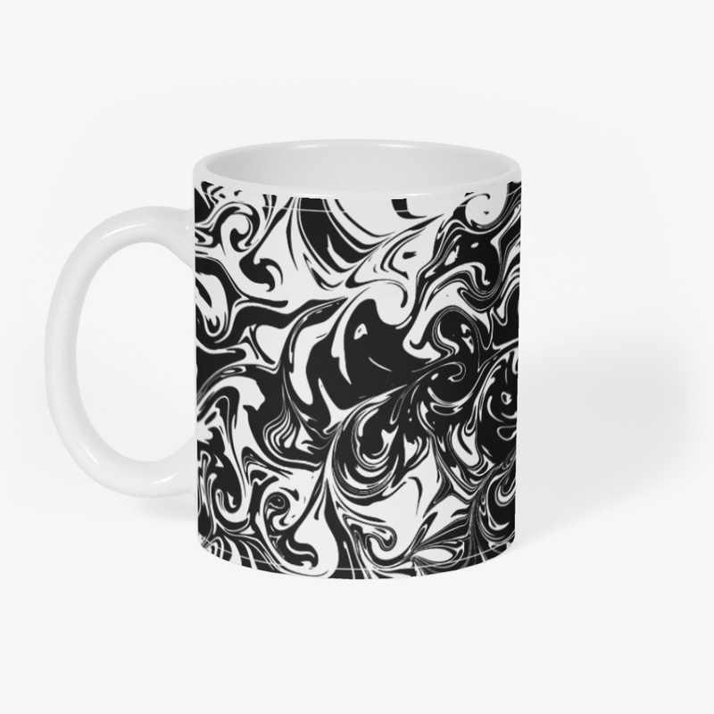 Black fluid pattern 