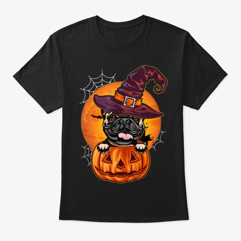 Funny French Bulldog Pumpkin Halloween T