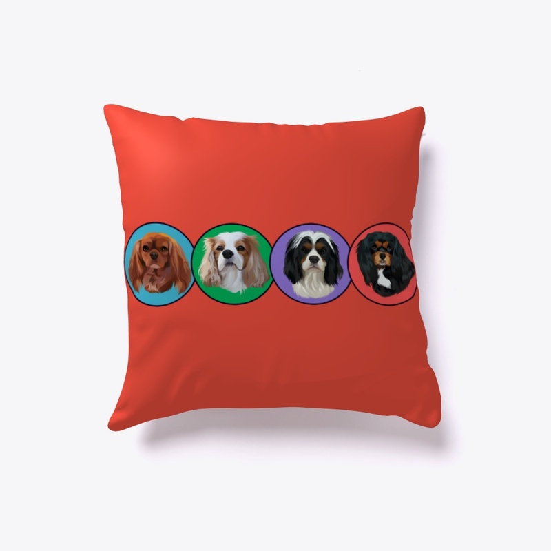 Cavalier King Charles Spaniels Happy