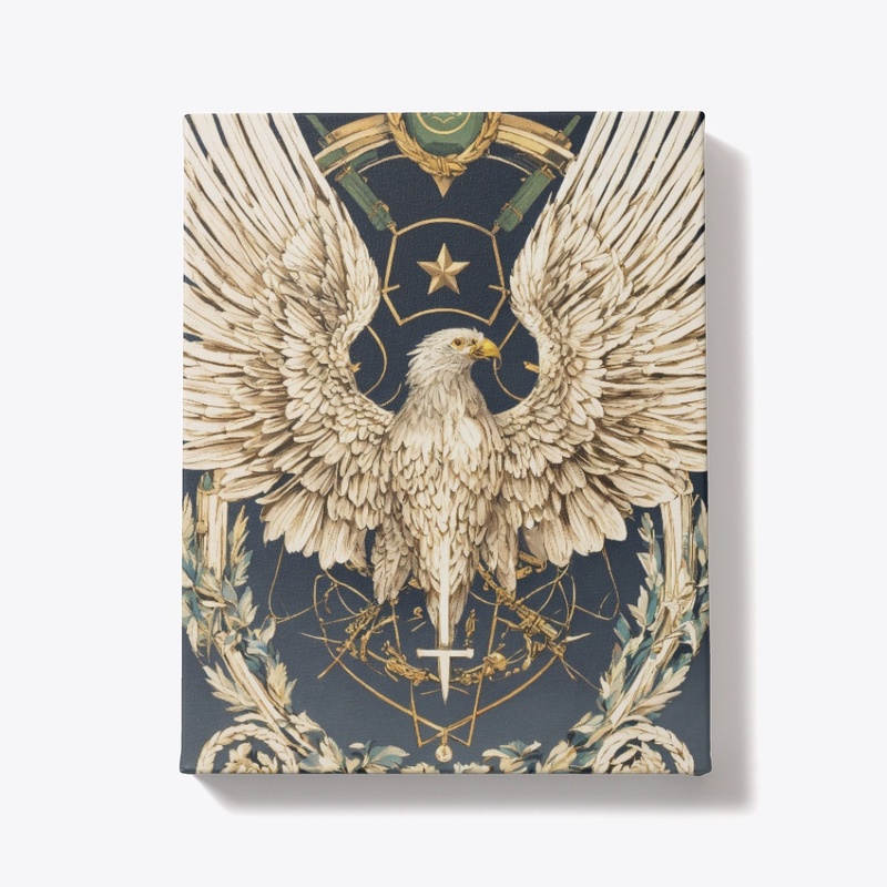 Visionary wing apparel crystal eagle Tee
