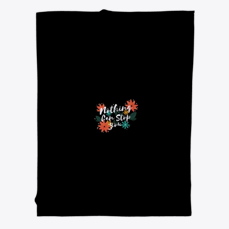 Slogan with flowers