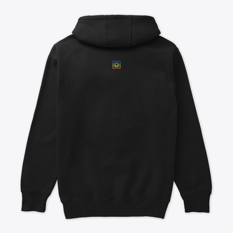 Rainbow Torch Black T-Shirt Back