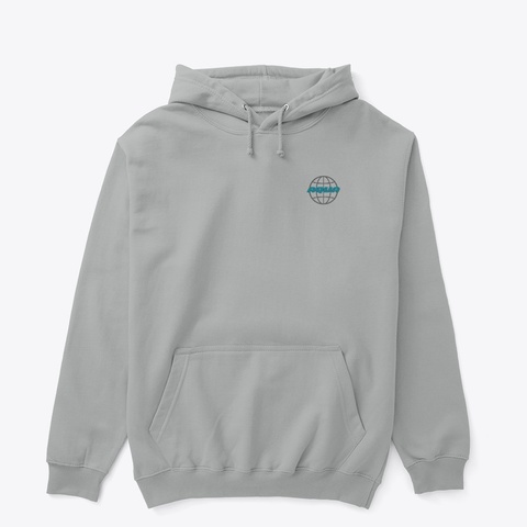 Aqua Graphic Hoodie Sport Grey Camiseta Front