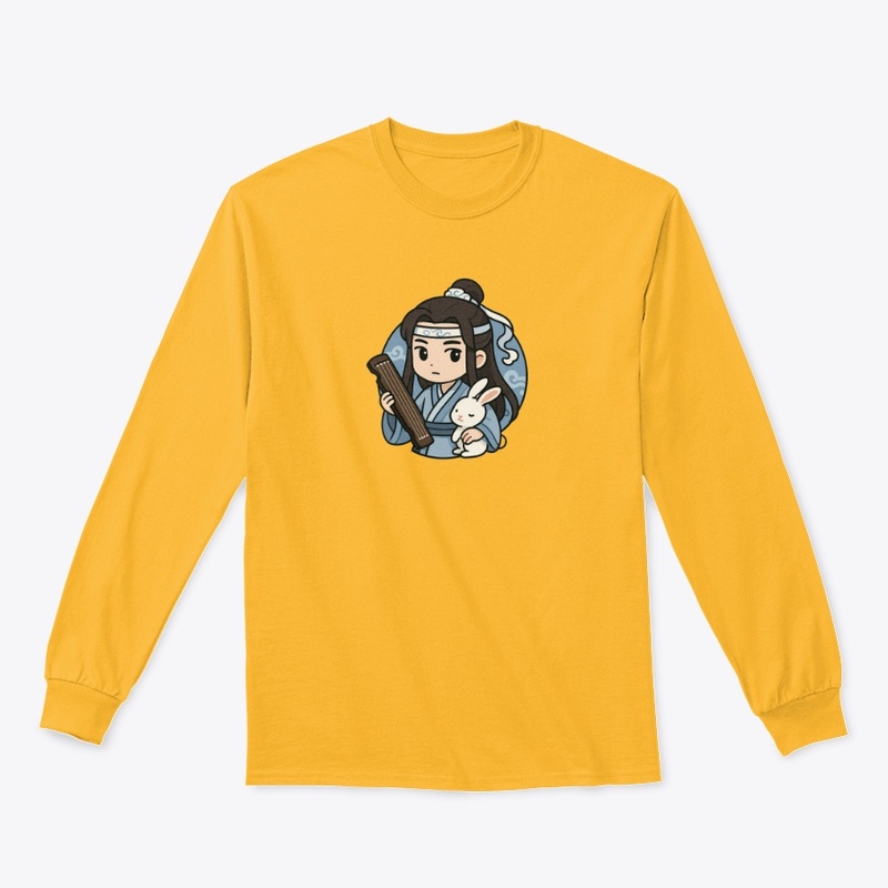 Lan Wangji Chibi Art | Guqin & Bunny