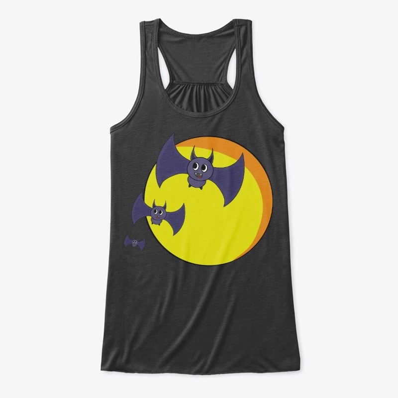 Halloween Bats and a beautiful full moon