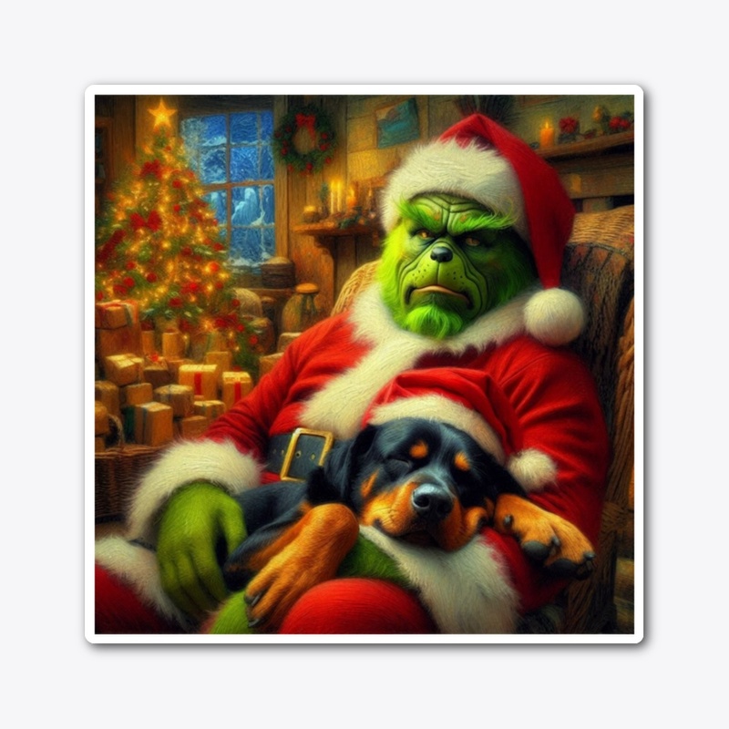 Rottweiler Christmas Eve