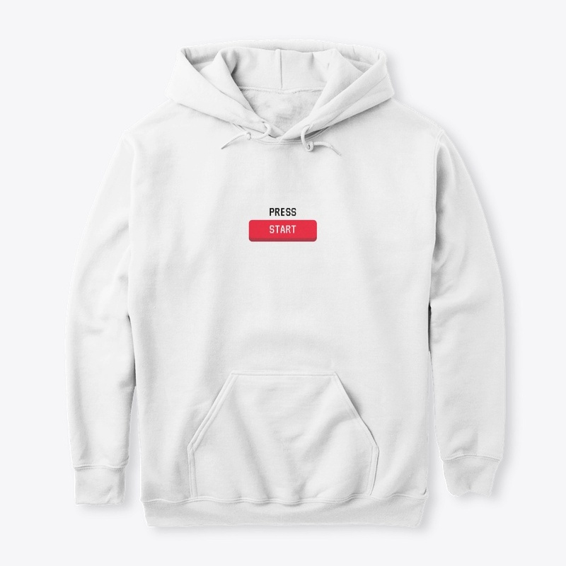 "press start" clothing