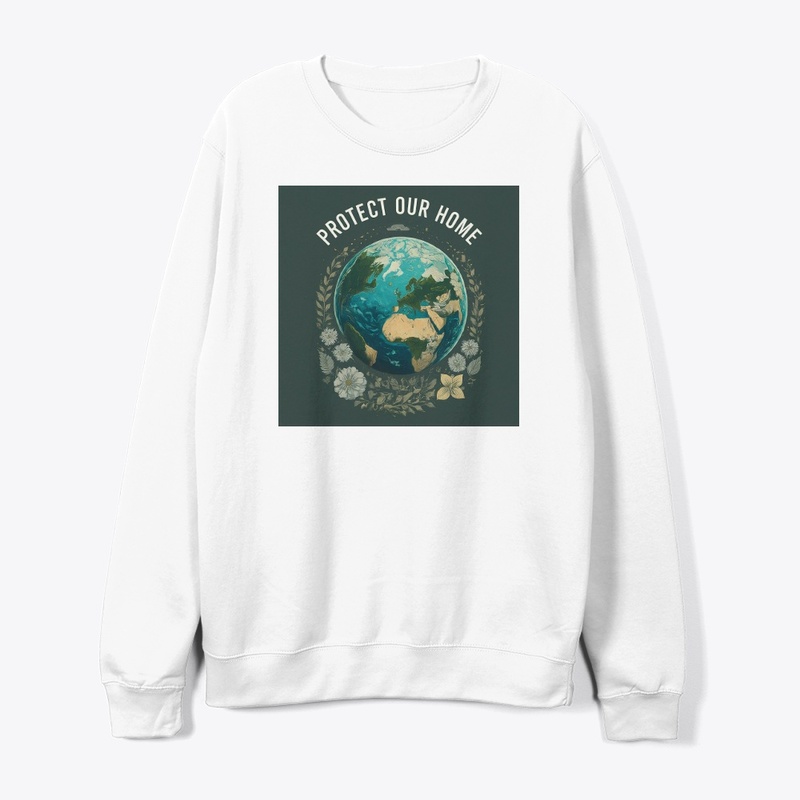 Environmental Message with Planet Earth
