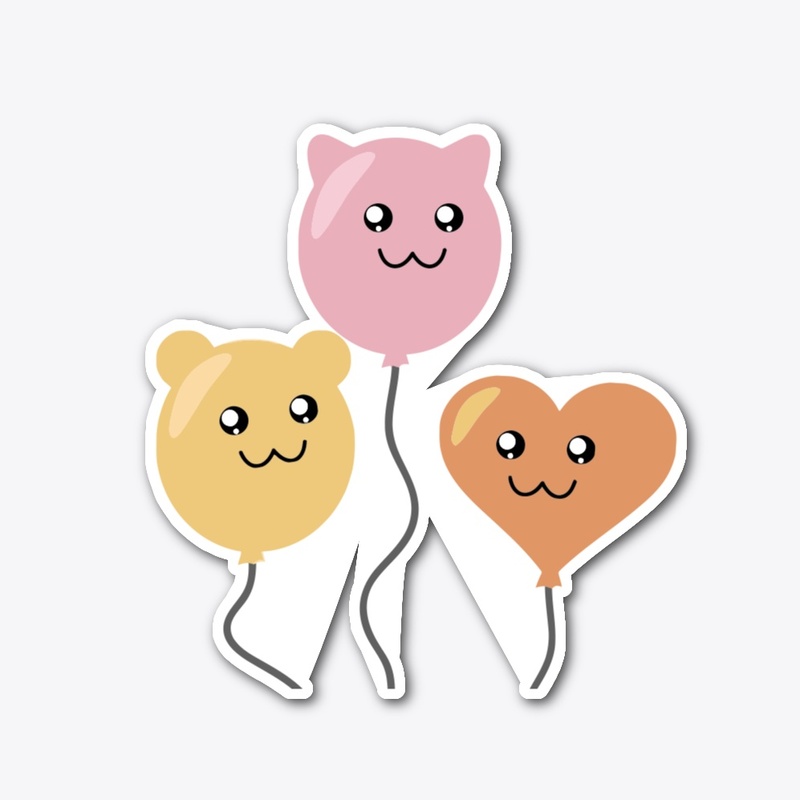 KAWAII BALLOON STICKER