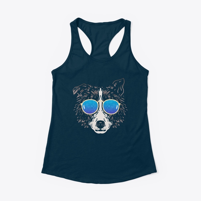Cute Dog in Sunglasses (Colored+sg09)