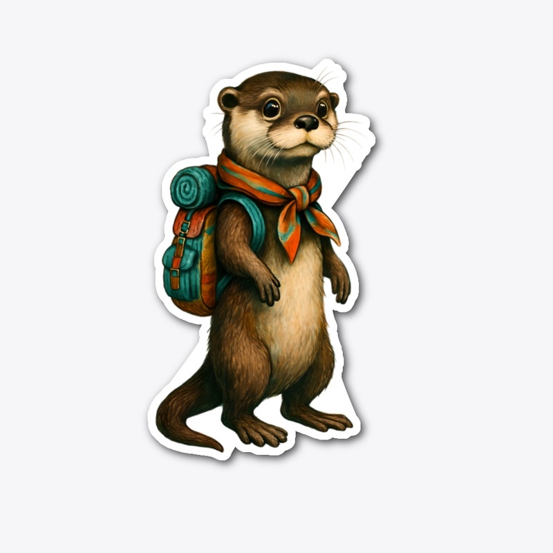 Adventurous Otter Backpacker