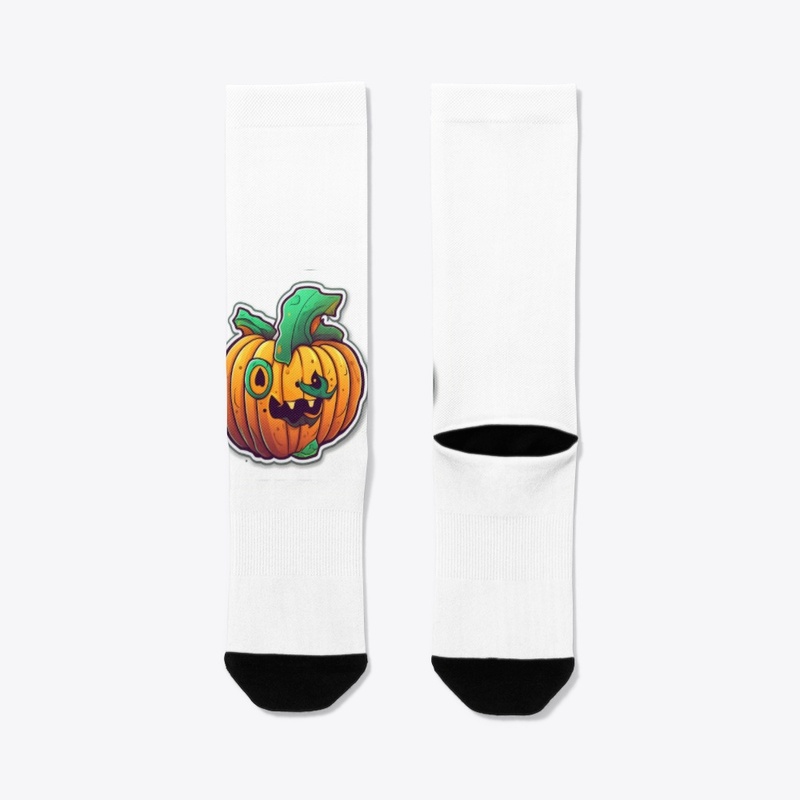 Crew Socks,Haloween Pumpkin