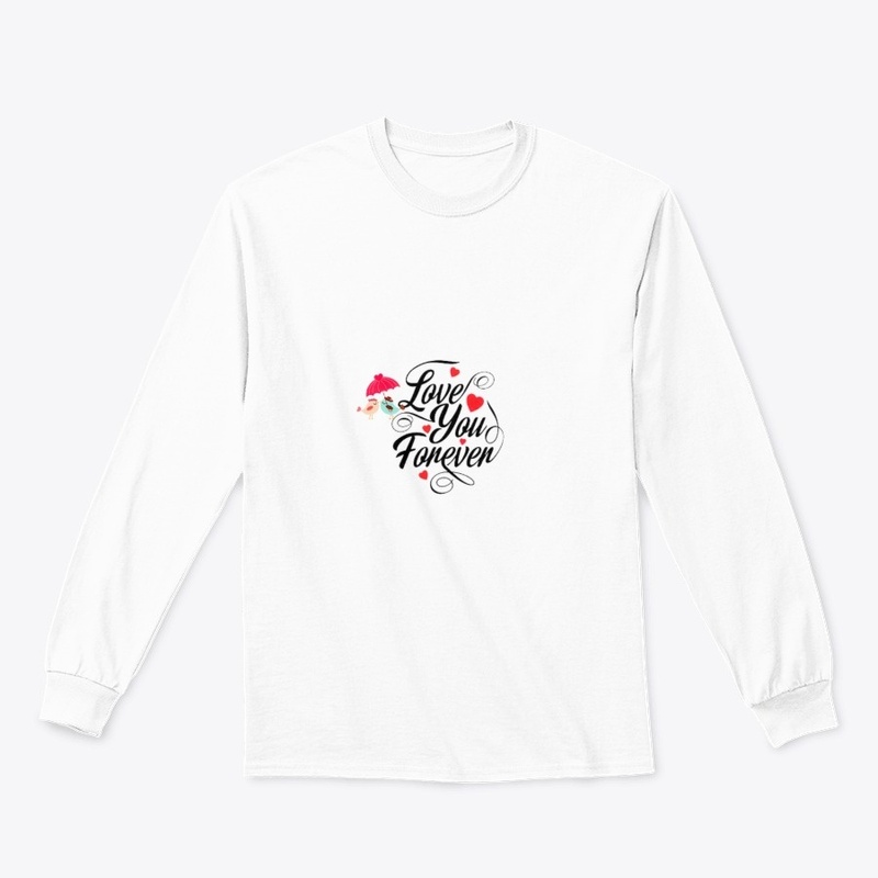 hoodie and t shirt with love 
