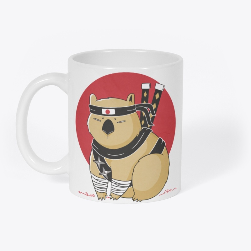 Ninja Wombat, Funny Warrior Animal
