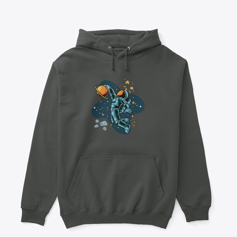  "Blue & Orange Astronaut Galaxy Tee"