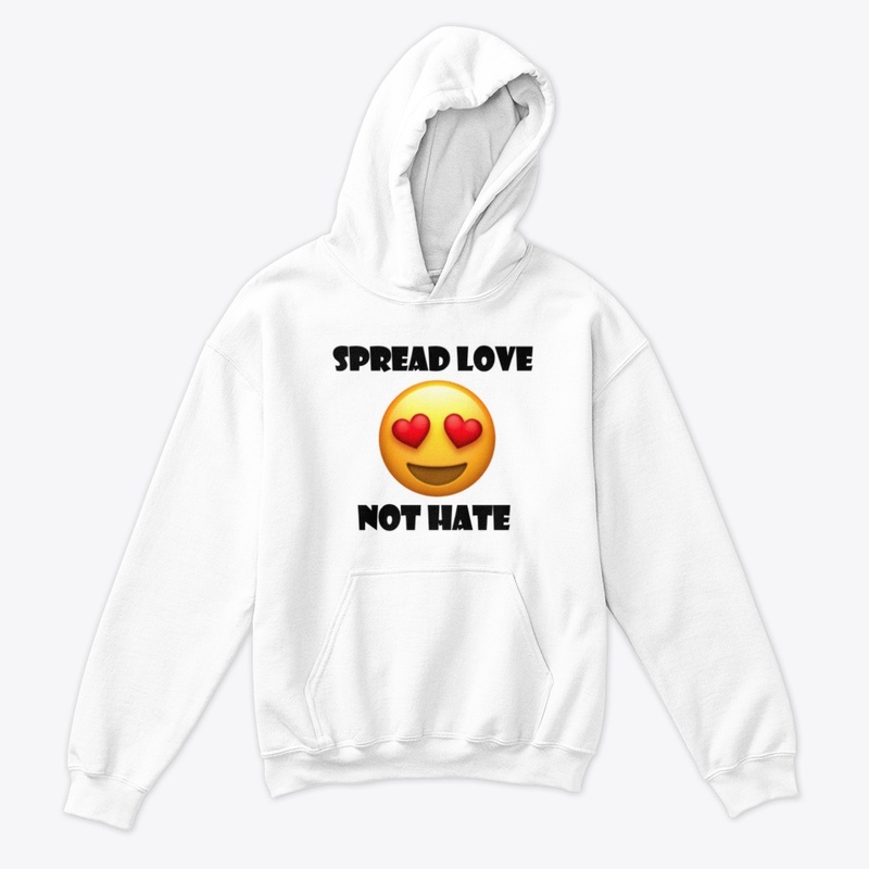 Spread Love Not Hate Eye Heart Emoji 1