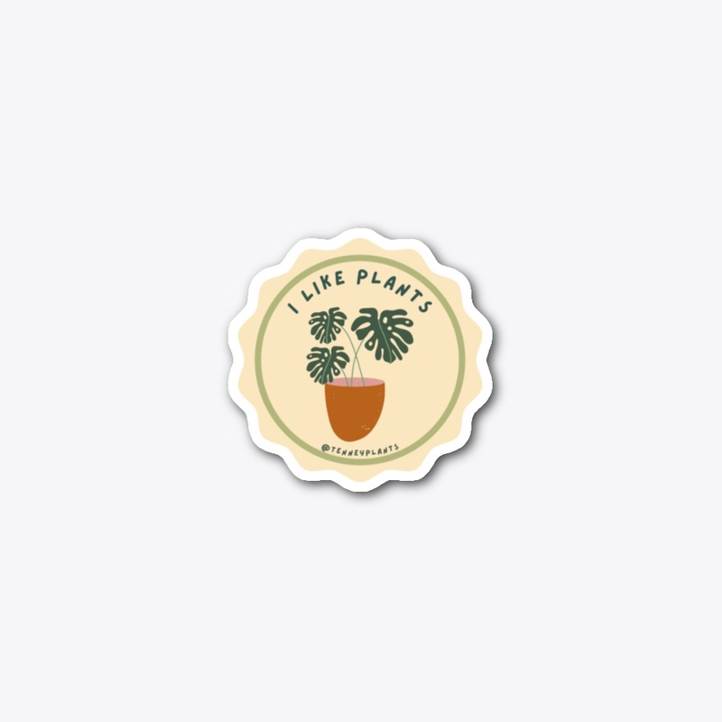 I like plants sticker