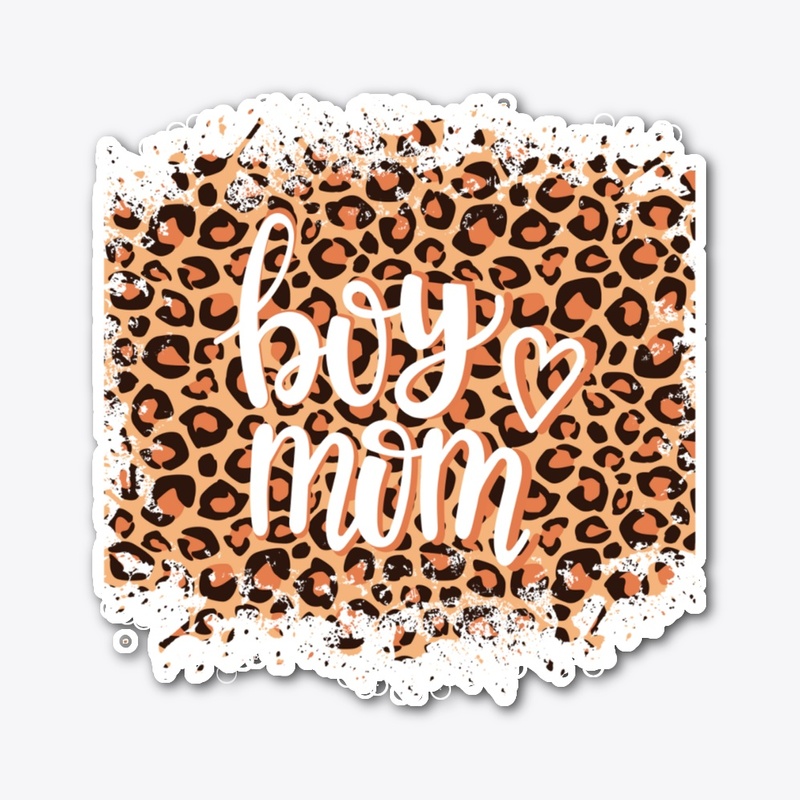 Boy Loves Mom 2ith Leopard Print