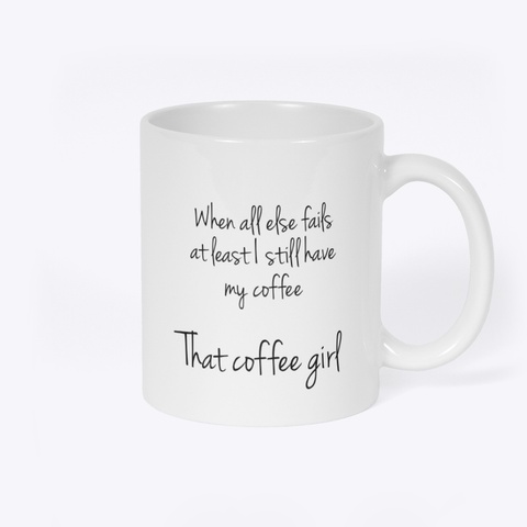 Coffee Love Mug White T-Shirt Back