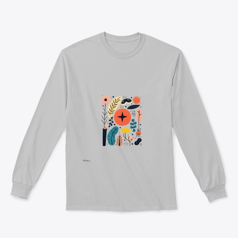 Artistic, modern graphic T-shirt design
