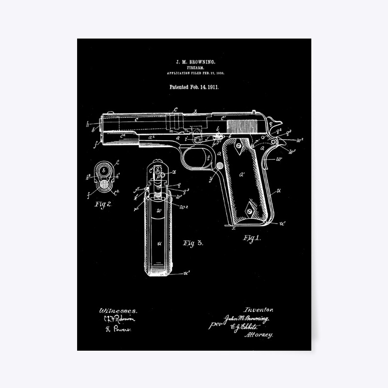 Gun Browning-2 1911 Dark Color.