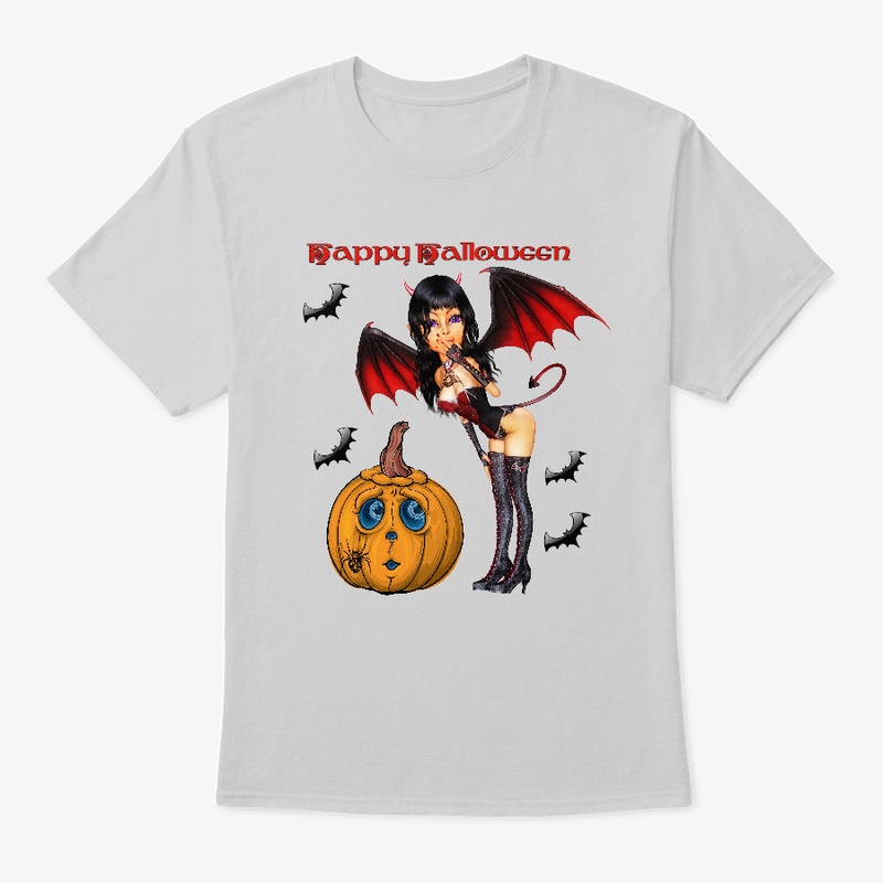 Halloween Devil and Pumpkin