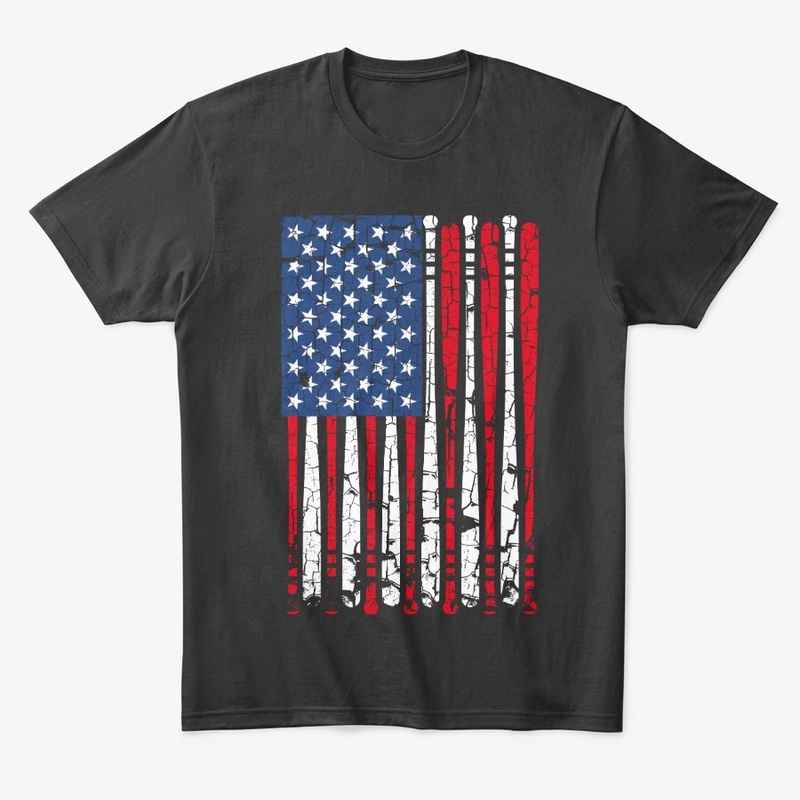 Vintage American Flag Baseball Gift