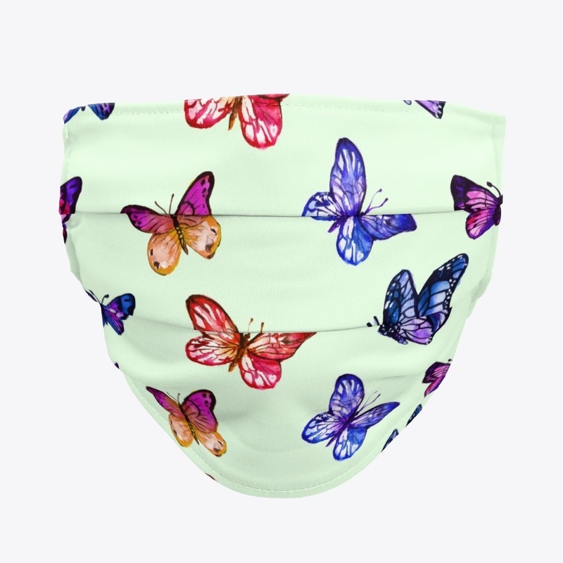 Colourful Butterfly Face Mask