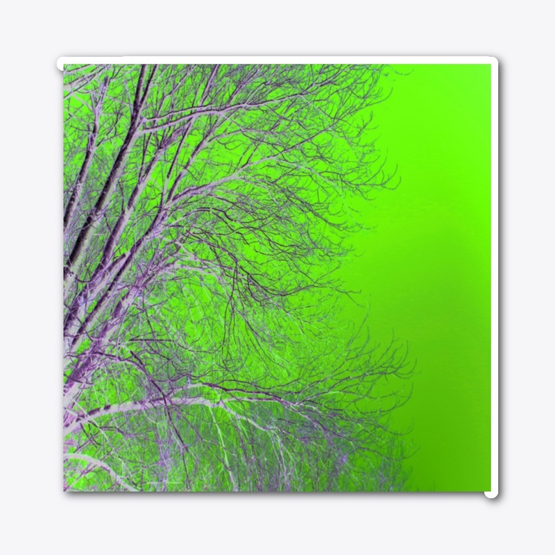 neon green tree