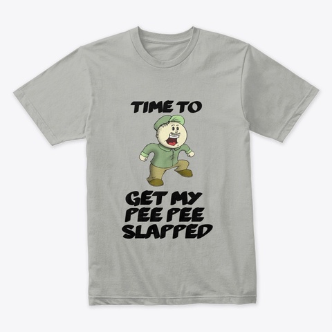 Pee Pee Light Grey T-Shirt Front