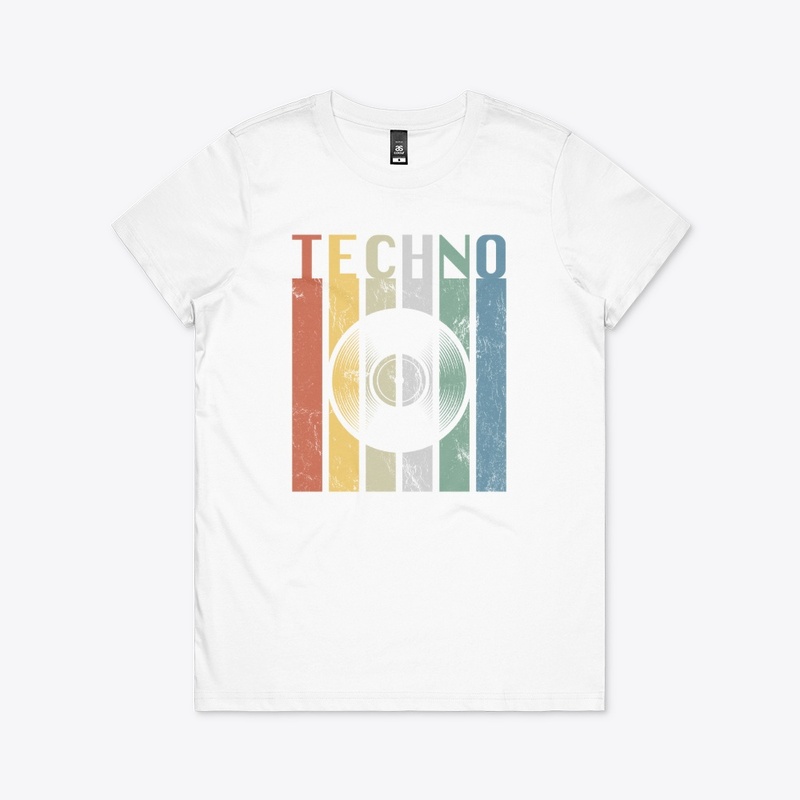 Techno Vintage Multicolor Stripes Vinyl