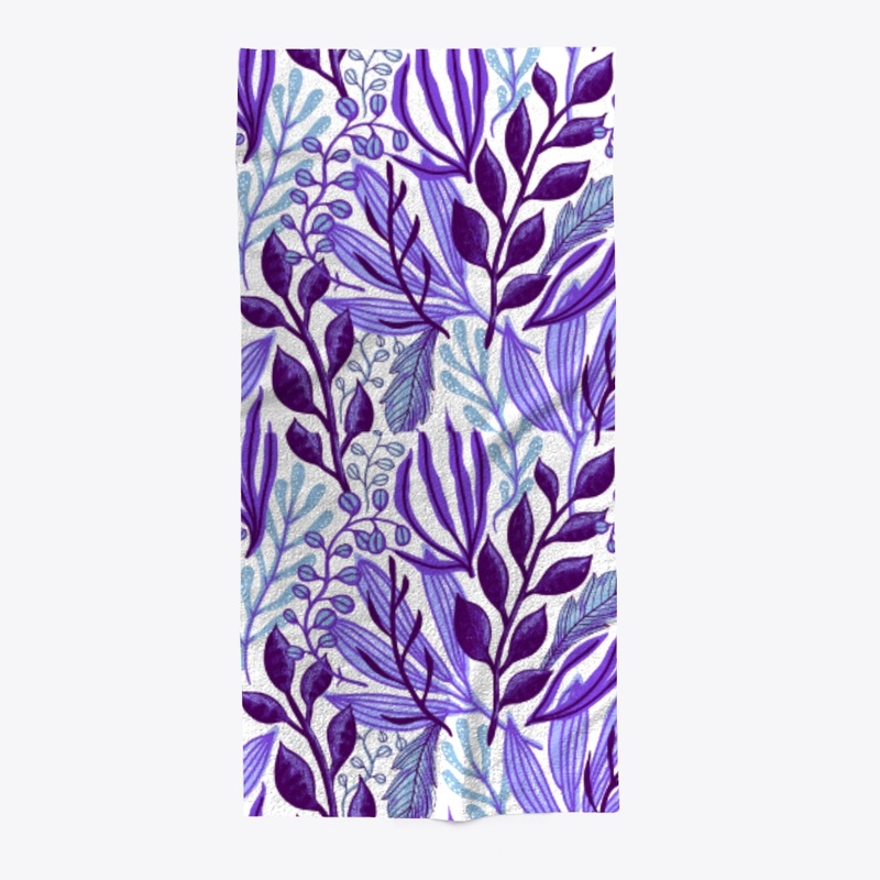 Purple Floral All Over Print 