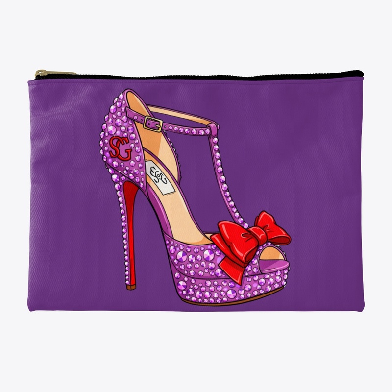 Rhinestone Heel with Red Bow