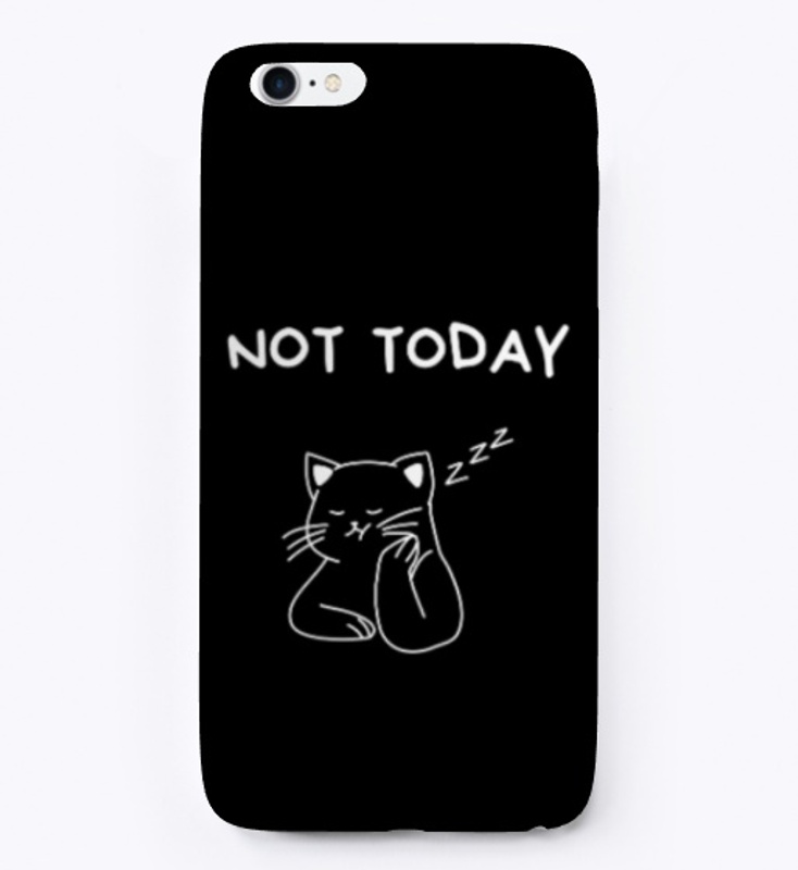 Lazy cat t-shirt - Not today