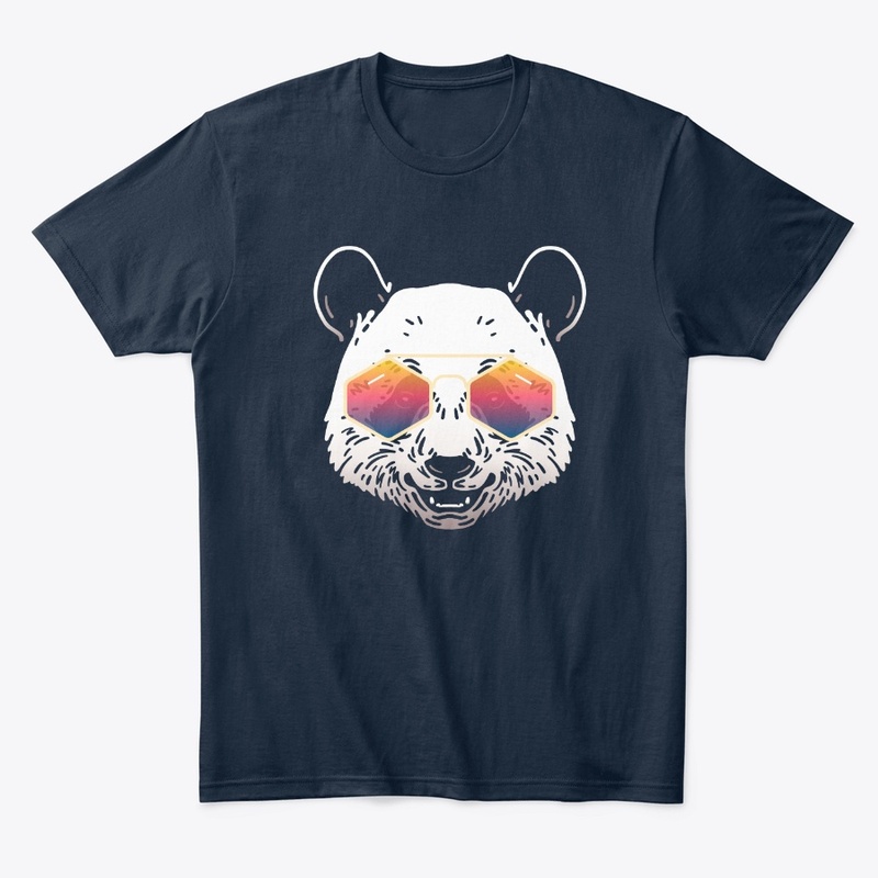 Cute Panda in Sunglasses (Colored+sg03)