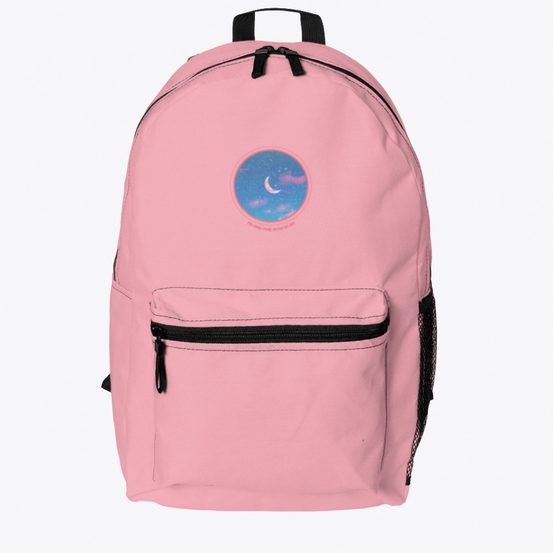 Backpack_the moon rising during the day