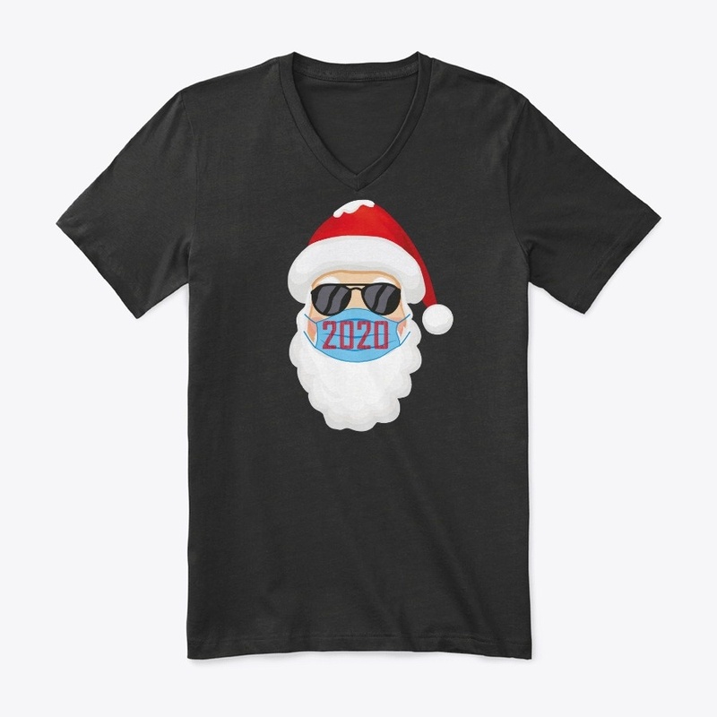 Santa In Sunglasses Wearing Mask Funny C