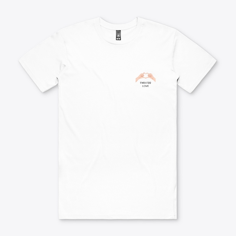 "Endless Love Hand Graphic White shirt 